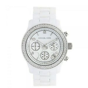 Michael Kors Watch MK5391 white ceramic chrongraph